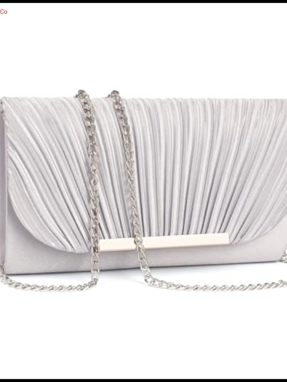 Satin Envelope Clutch Evening Bag 3-in-1 Chain Crossbody Handbag